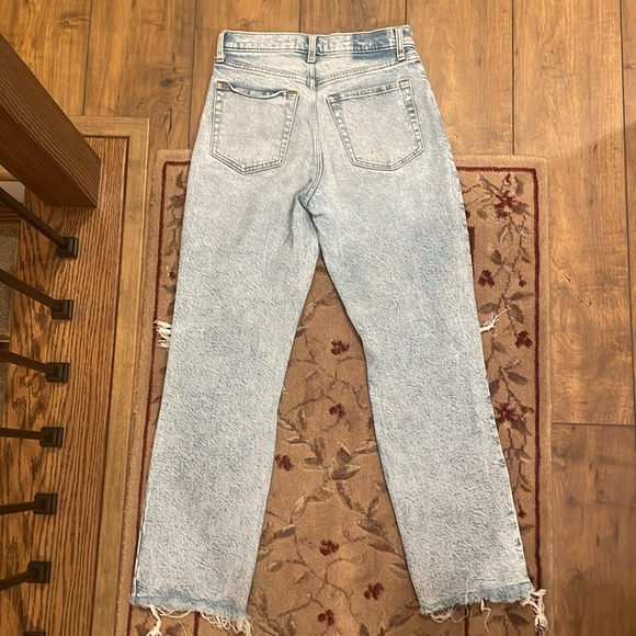 Abercrombie 90s straight ultra high rise ripped jeans - Picture 3 of 4